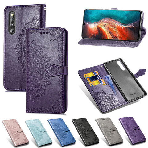 Leather Case For Huawei P30 P10 P20 Lite Mate 20 30 Pro P smart Z Plus Y5 Y6 Y7 Y9 2022 3D Mandala Flip Wallet Case Cover ► Photo 1/6