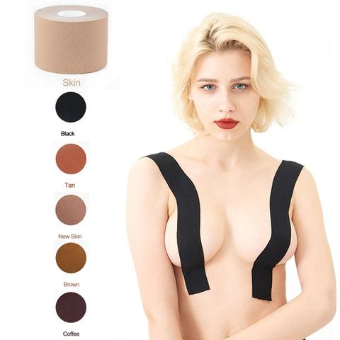 Boob Tape Breast Lift Tape Lift Up Invisible Bra Tape, Push up Sexy Backless Strapless Breast Pasties, Medical Grade Bra ► Photo 1/6