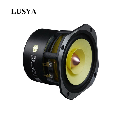1Pcs 4 inch  full Range Speaker 25W HIFI Bamboo Fiber Aluminum Basin Treble Midrange Thick Bass For Home  Amplifier  T1213 ► Photo 1/6