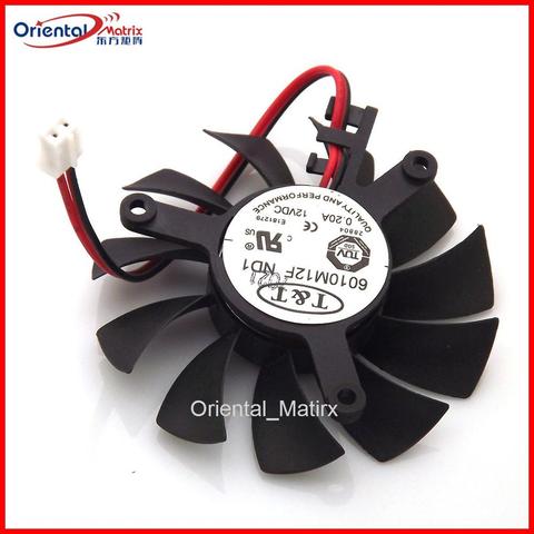 New 6010M12F ND1 55mm 12V 0.20A 39*39*39mm 2Wire 2Pin Graphics / Video Card VGA Cooler Fan ► Photo 1/6