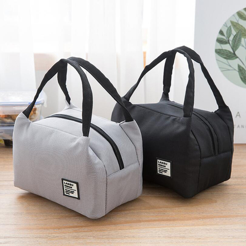 Portable Lunch Bag 2022 New Thermal Insulated Lunch Box Tote Cooler Bag Bento Pouch Lunch Container School Food Storage Bags ► Photo 1/6