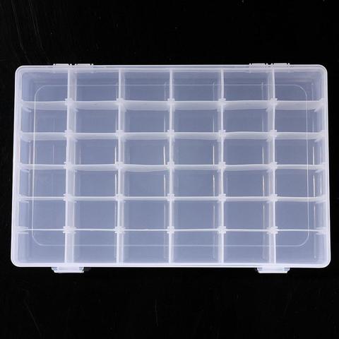 1pcs Plastic 6/815 Storage boxes Slots Adjustable packaging transparent  Tool Case Craft Organizer box jewelry … in 2023