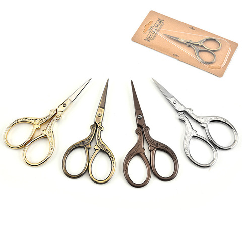 1Pcs Retro Embroidery Scissors Handicraft Craft Vintage Cross European Fabric Scissor Stitch DIY Sewing Tailor Cutter ► Photo 1/6