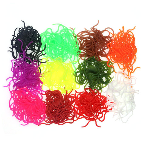 30pcs/Pack Squirmy Worms for Tying Nymphs, Shrimps, Grubs, San Juan Worms Fly Tying Material Fishing Flies ► Photo 1/6