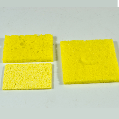 Sponge for soldering iron 10 pieces per lot yellow foams 60mm*60mm to clean soldering tips used with water ► Photo 1/6