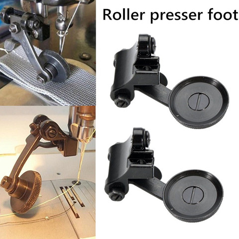 3 sizes black roller presser foot flat car leather roller high head industrial Sewing machine feet for industrial ► Photo 1/6