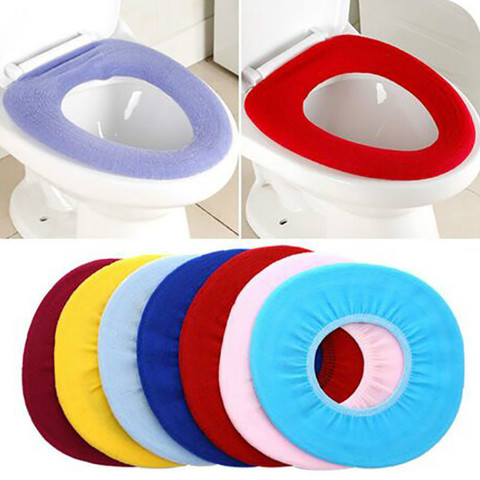 Colorful Warm Soft Washable Toilet Seat Cover Mat Set for Home Decor Closestool Mat Seat Case Toilet Lid Cover Accessories ► Photo 1/6