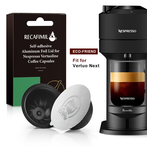 ICafilas Stianless Steel Reusable Vertuoline Capsule  For Nespresso Vertuo Coffee Filter Espresso For Vertuo Plus & DL EVN 155 ► Photo 1/6