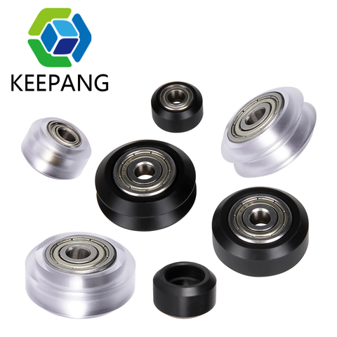 KeePang 20PCS Wheel Bearing Pulley POM Plastic Small Big V-Slot Models 625ZZ MR105zz Idler Gear For 3D Printer Parts Openbuilds ► Photo 1/6