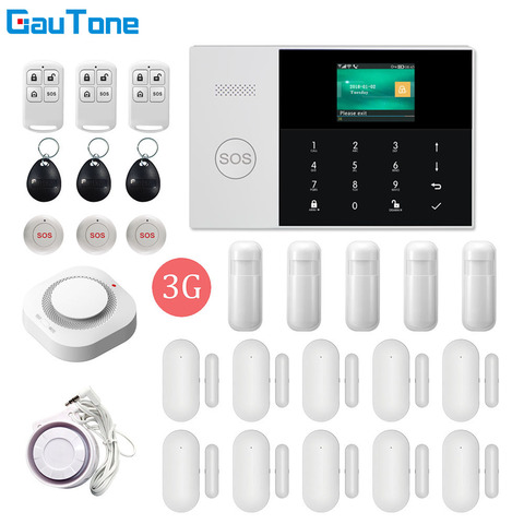 GauTone WIFI+3G GPRS Wireless Home/Office Building/Factory Fireproof&Burglar Security Alarm System APP Remote Control ► Photo 1/6