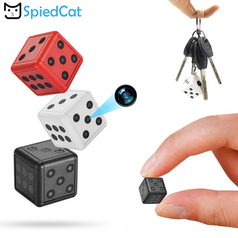 HD 1080P Mini Cam Night Vision Action DV Sport Video Voice Recorder Dice Keychain Motorcycle Micro Camera Support TF card ► Photo 1/6