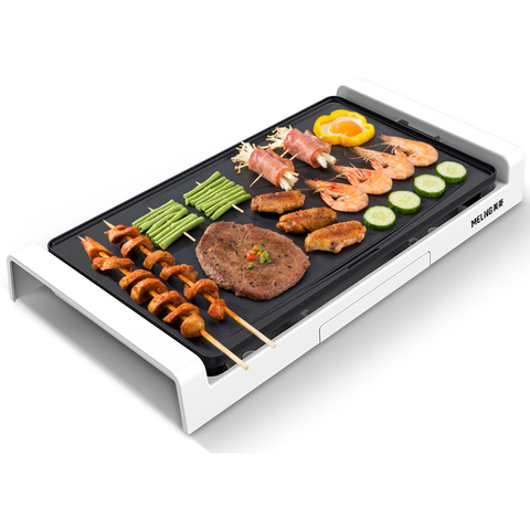 Smokeless Barbecue Grill Korean Style Household Electric Hot Plate BBQ Machine Multifunctional Electric Grilled Meat Pan 220V ► Photo 1/6