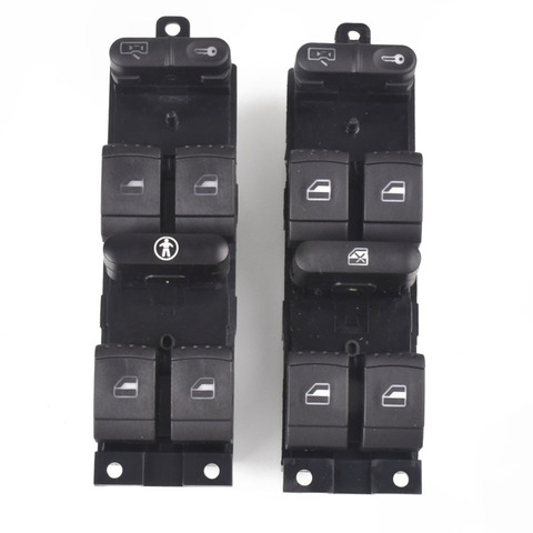 1J4959857 Window Panel Master Switch Press For VW Passat Golf Jetta MK4 B5 1999 2000 2001 2002 2003 2004 ► Photo 1/3