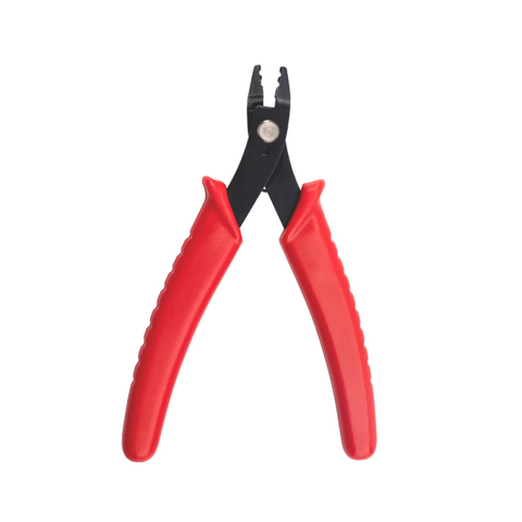 45# Carbon Steel Jewelry Pliers for Jewelry Making Supplies Crimper Pliers for Crimp Beads Red Crimping Pliers 12.8x8.3x0.9cm ► Photo 1/6