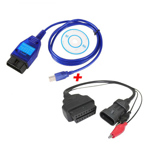 3Pin OBD2 16Pin Cable Plus VAG USB Ecu Scan Cable Adapter Diagnostic Interface Tool for Fiat Auto Ecu Programmer Adapter VagCom ► Photo 1/1