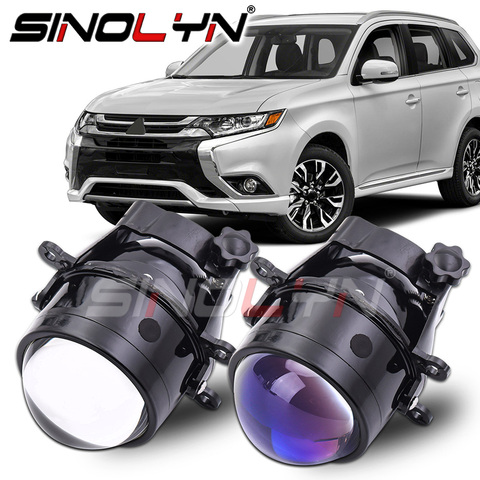 Sinolyn Bixenon Fog Lenses For Mitsubishi Outlander/Grandis/Pajero/Suzuki Swift/Grand Vitara/Splash 3 Inch Blue Projector Tuning ► Photo 1/6