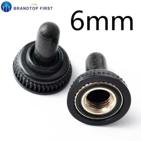 5Pcs/Lot 6mm Black Toggle Switch Rubber Cover Waterproof Caps Home Tools Accessories ► Photo 1/6