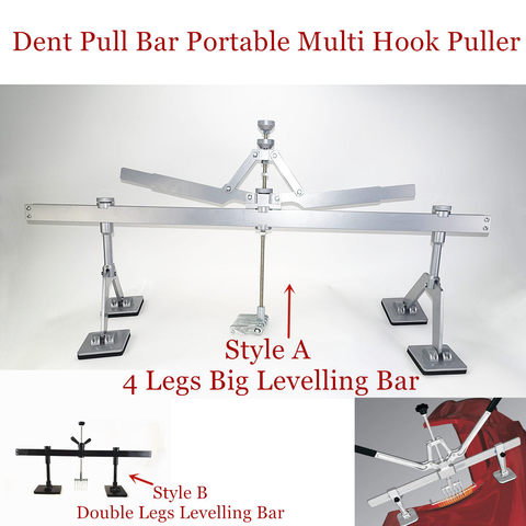 Dent Pulling Bar Portable Multi Hook Puller Big Levelling Bar Car Repair Spot Lever Puller 6 Finger Claw Crossbar Lifter ► Photo 1/6