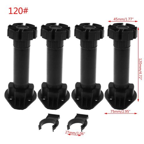 4pcs Adjustable Height Cupboard Foot Cabinet Leg For Kitchen Bathroom ► Photo 1/6