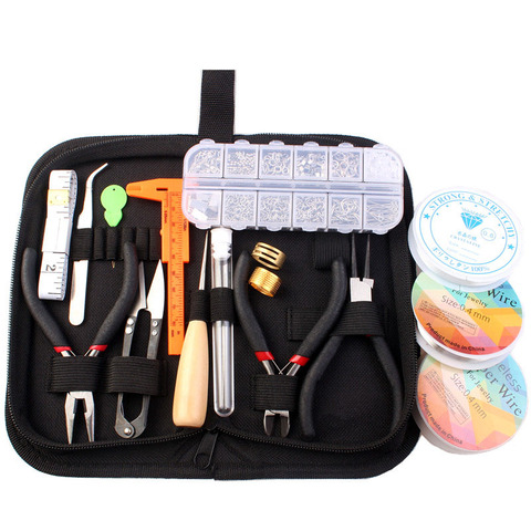 Jewelry Making Supplies Kit with Jewelry Wires and Jewelry Findings Starter Kit Jewelry Beading Making and Repair Tools Kit ► Photo 1/6