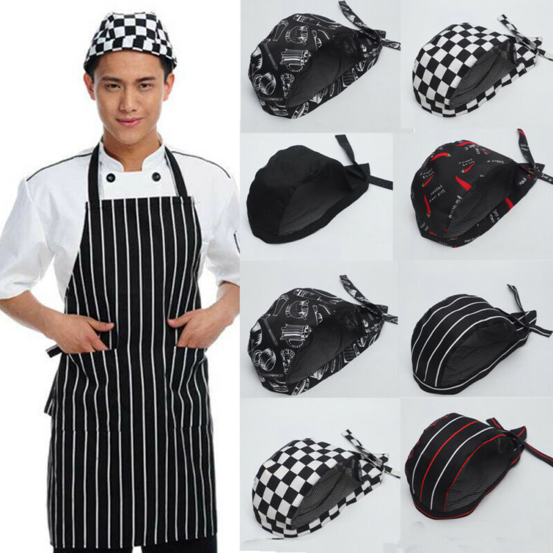 Men Women Mesh Chef Waiter Hats Breathable Kitchen Cook Work Wear Beret  Cap.~ 