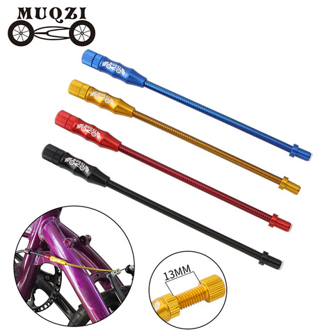 MUQZI Bike Brake Noodle Pipe Stainless Steel V Brake Spring Adjustable Extendable Bend Tube Mtb Road Bicycle Accessories ► Photo 1/6
