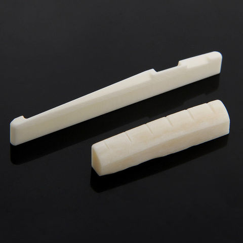 Bone Bridge Pins Nail Nut Saddle Part For Acoustic Folk Guitar 1 Set ► Photo 1/4