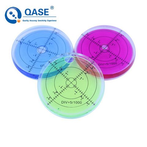 Circular Bubble Level 66*10mm Spirit Level Degree Mark Surface Round Level Bubble for Measuring Instrument Green Red Blue White ► Photo 1/6