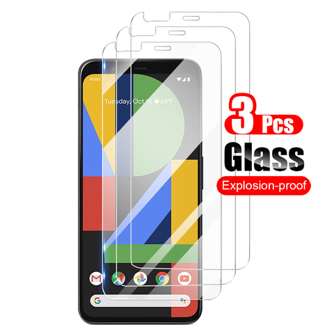 3Pcs For Google Pixel 4 Pixel4 XL Tempered Glass Screen Protector Protective Film For Google Pixel 4 XL Glass 9H 0.26mm ► Photo 1/6