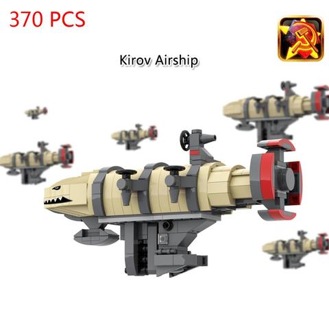 hot lepining military WW2 technic Soviet Union Red alertes Kirov Airship army weapons war Building Blocks model bricks toys gift ► Photo 1/2