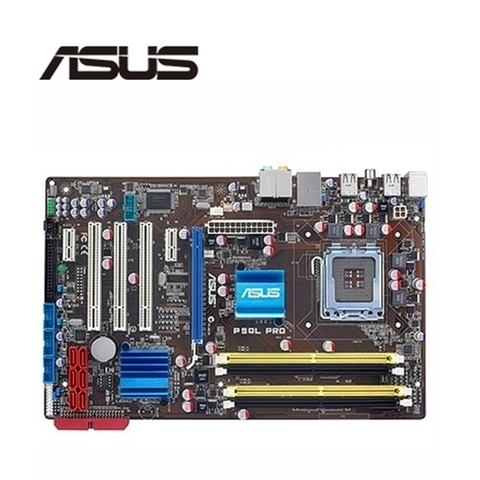 For Asus P5QL PRO Desktop Motherboard P43 Socket LGA 775 Q8200 Q8300 DDR2  Original Used Mainboard On Sale ► Photo 1/1