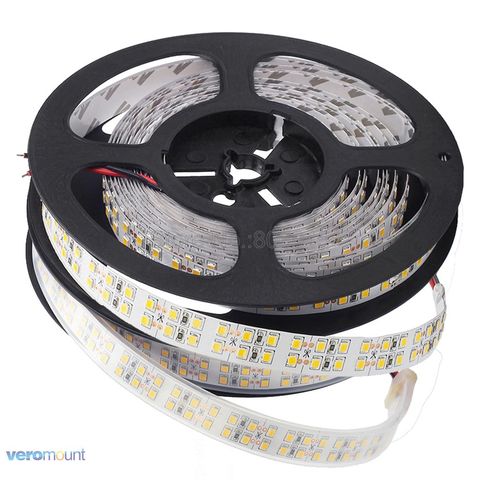 Double Row 2835 LED Strip 1200 LEDs White /Warm white IP20 / IP67 Waterproof 240 leds/m 3528 SMD Flexible Stripe DC12V Ribbon ► Photo 1/1