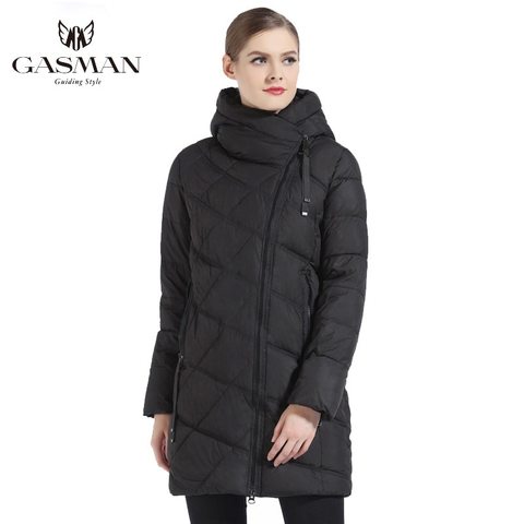GASMAN 2022 Fashion Women Hooded Parka Down Winter Brand For Down Jacket Women Winter Thick Overcoat Women Jacets and Coat 18806 ► Photo 1/6