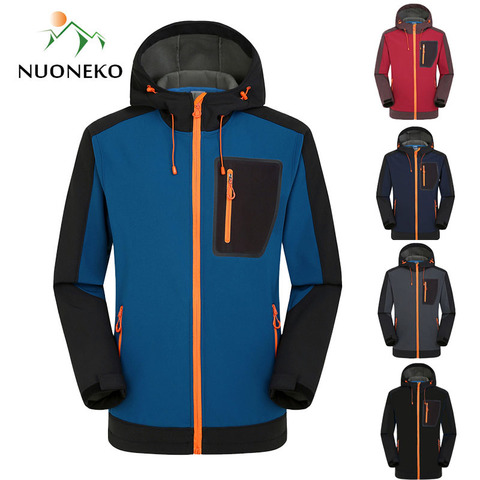 Softshell Hiking Jackets Men Windproof Waterproof Outdoor Jacket Men's Soft Shell Windbreaker Rain Coat Trekking Jackets JM09 ► Photo 1/6