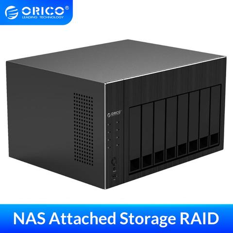 Price History Review On Orico Os Series Nas 2 5 3 5 Hard Drive Enclosure 8 Bay Network Attached Storage With Raid Gen7 Sata To Usb3 0 Hdmi Hdd Case Aliexpress Seller