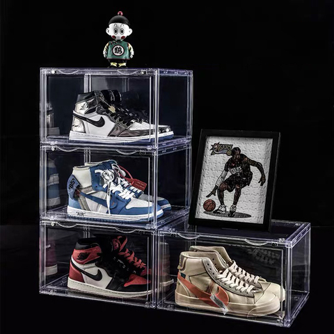 Transparent Sneaker Shoe Box Storage Shoes Packaged Shoe Cabinet Dustproof Large Capacity Shoes Organizer For Men and Women ► Photo 1/6