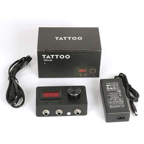 Tattoo Power Supply Voltage Transformer LED Digital Tattoo Power  Supply with Adaptor for Coil & Rotary Tattoo GunTattoo Machine ► Photo 1/6