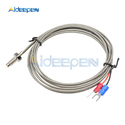 1M/2M K Type Thermocouple Control Thread M6 Screw Probe Temperature Sensor Temperature Controller 0-800C Sensor Probe ► Photo 1/6