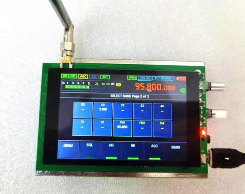 50Khz-200MHz Malachite DSP SDR Radio Malahit DSP SDR HAM Receiver + 3.5