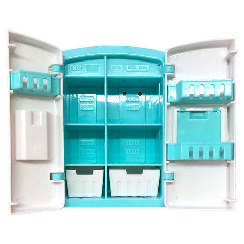 NK1 Pcs Mini Doll fridge fashion Furniture kitchen Refrigerator For barbie accessories For Kelly Doll dream house Play Toys 9X ► Photo 1/6