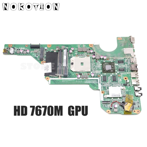 NOKOTION 683030-001 683030-501 For HP Pavilion G4 G6 G4-2000 G6-2000 G7Z-2100 Laptop Motherboard Socket FS1 DDR3 HD7670M GPU ► Photo 1/6