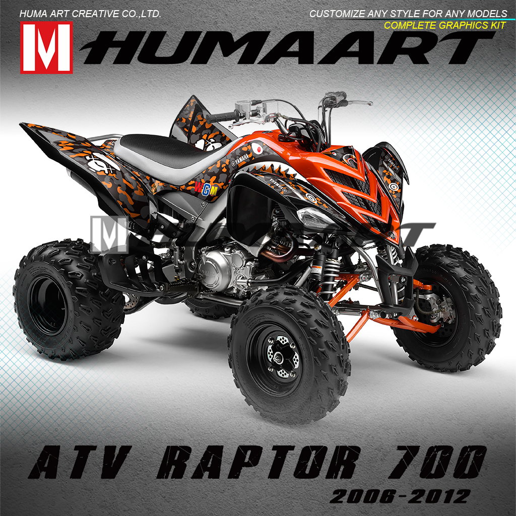 ATV Wrap Full Race Kit Decals Graphics For Yamaha Blaster 200 YFS 200 1988-2006
