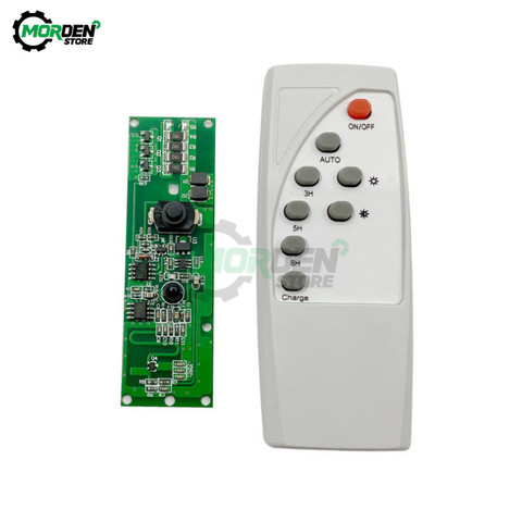 3.2V 3.7V light control + radar body induction solar lamp circuit board solar LED driver board With remote control ► Photo 1/6