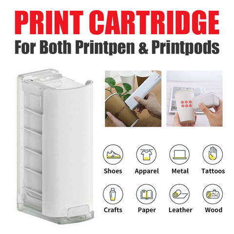 Handheld Printer Smart Inkjet Portable Small Mini Label Tattoo Large Size Printing Ink Cartridge For Both Printpen & Printpods ► Photo 1/6