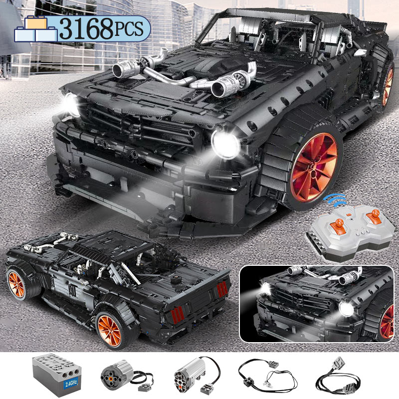 Ford 1965 Mustang HooniCorn RTR v2 Block Lego Compatible 