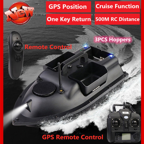 500m RC Distance Fishing Bait Boat GPS Bait Boat GPS Postion  Auto Cruise  RC Fishing Bait Boat with double motors three hoppers ► Photo 1/6