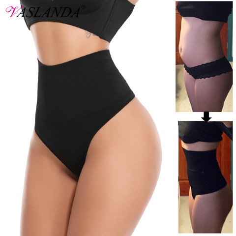 Women Thong Panty Shaper High Waist Tummy Control Panties Slimming Underwear  Waist Trainer Shaping Briefs Butt Lifter Shapewear - Price history & Review, AliExpress Seller - Vaslanda Official Store