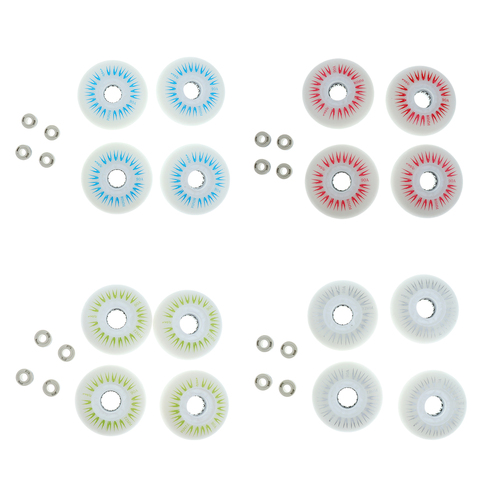 4 Pieces LED Lights Flashing Inline Roller Skating Replacement Wheels 72mm 76mm 80mm ► Photo 1/6