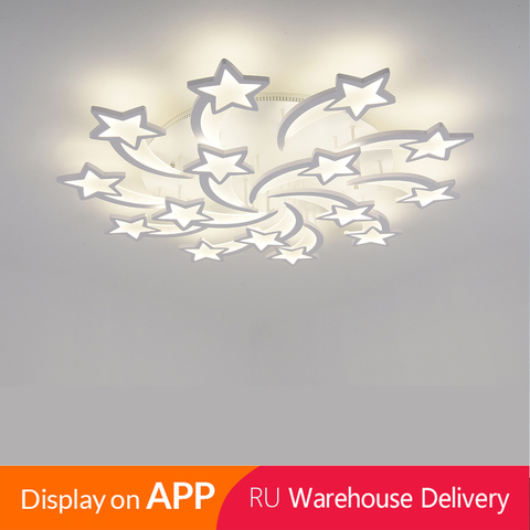 IRALAN  LEDs Chandelier Modern stars For Living Room Bedroom remote/APP support Home design chandelier  model   ICFW1913 ► Photo 1/6