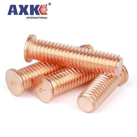 2/50pc M3 M4 M5 M6 M8 M10 Carbon Steel Copper Plated Stud Weld Spot Welding Screw Solder Point Nail Bolt for Capacitor Discharge ► Photo 1/1